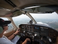 Dr Fadzil Jaafar in a Piper Archer