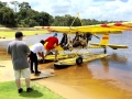 Getting ready for a seaplane take off