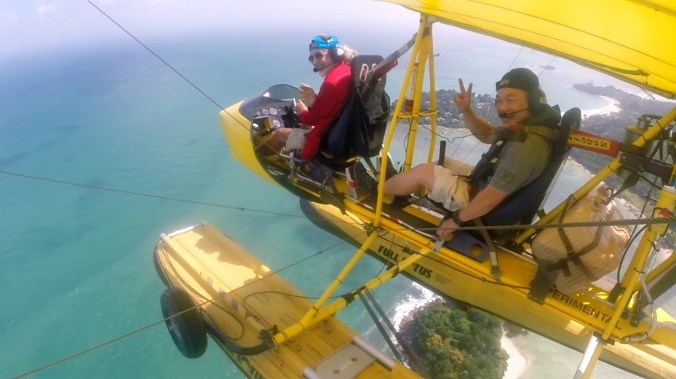 Flying a seaplane in Bintan