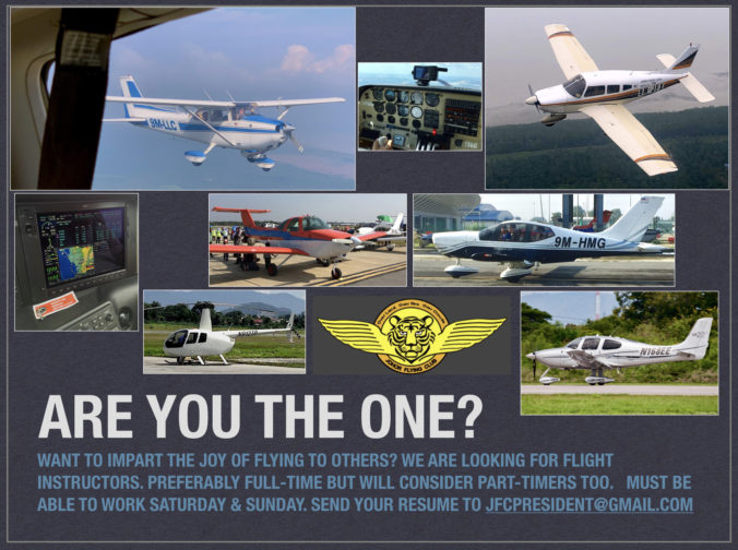 Wanted: Flying instructors for Johor club